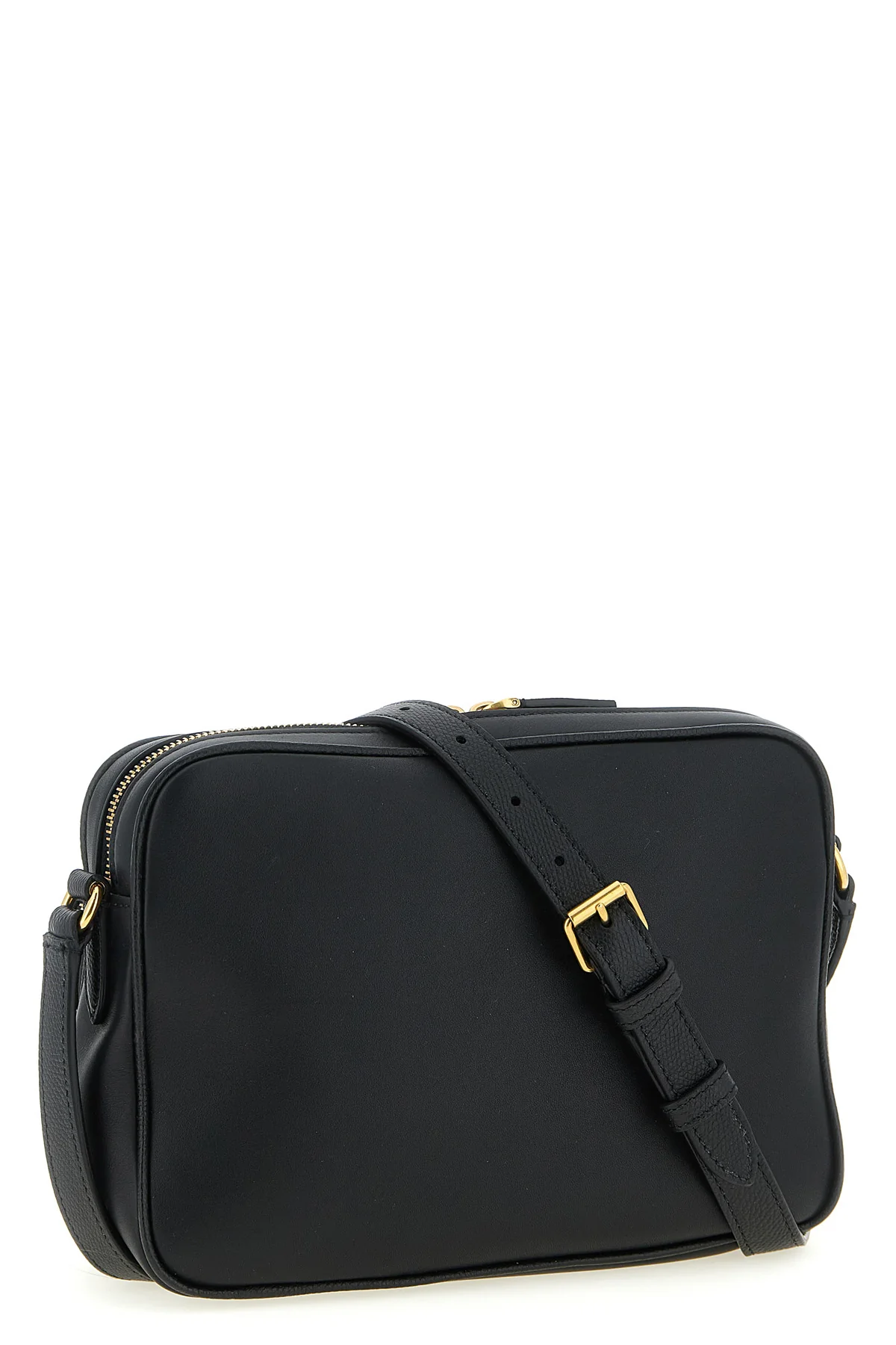 antibes smooth and hammered calf leather crossbody bag