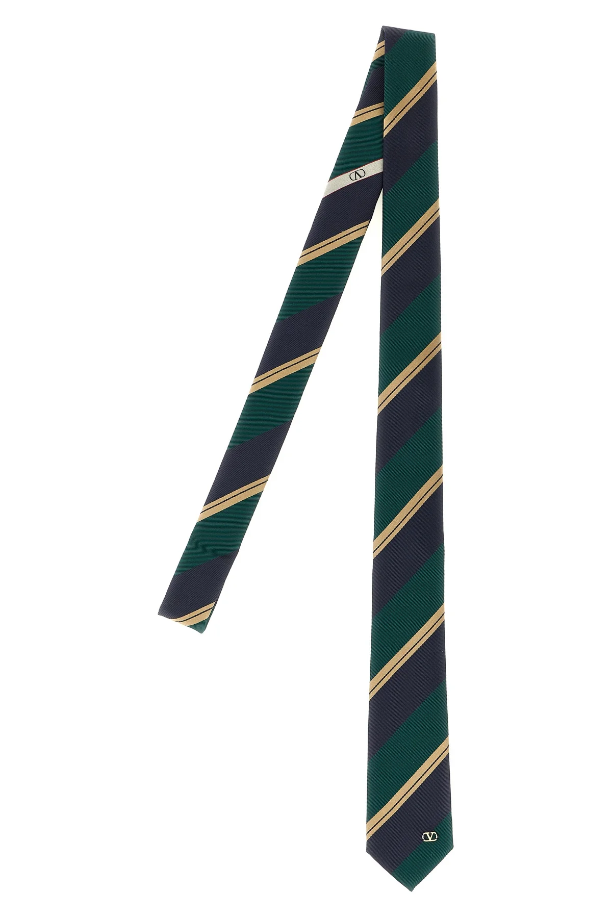 VALENTINO GARAVANI OS valentie tie in jacquard regimental silk