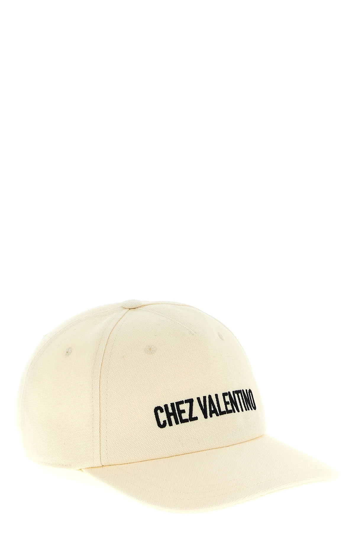 VALENTINO GARAVANI 57 cm chez valentino front embroidered cotton cap