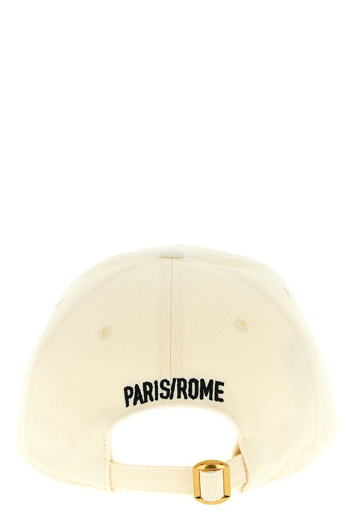 chez valentino front embroidered cotton cap