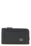 garnet calf leather coin purse