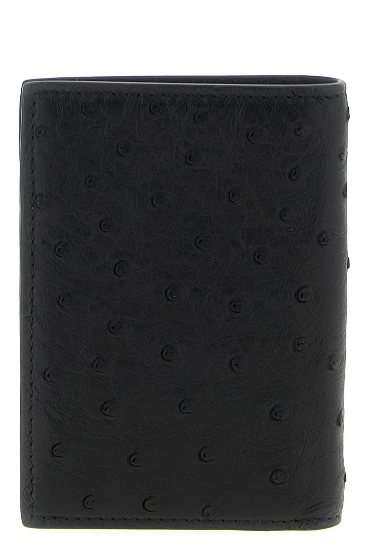 VALENTINO GARAVANI OS ostrich leather card holder