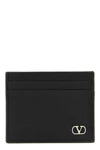 grained calf leather card holder