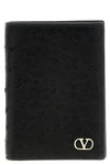 ostrich leather card holder