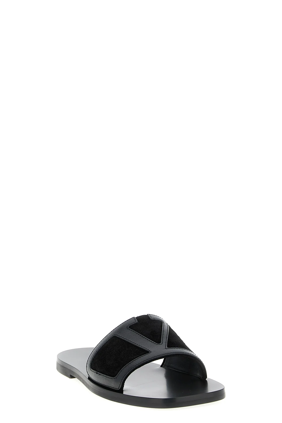 viva superstar nappa and suede slides