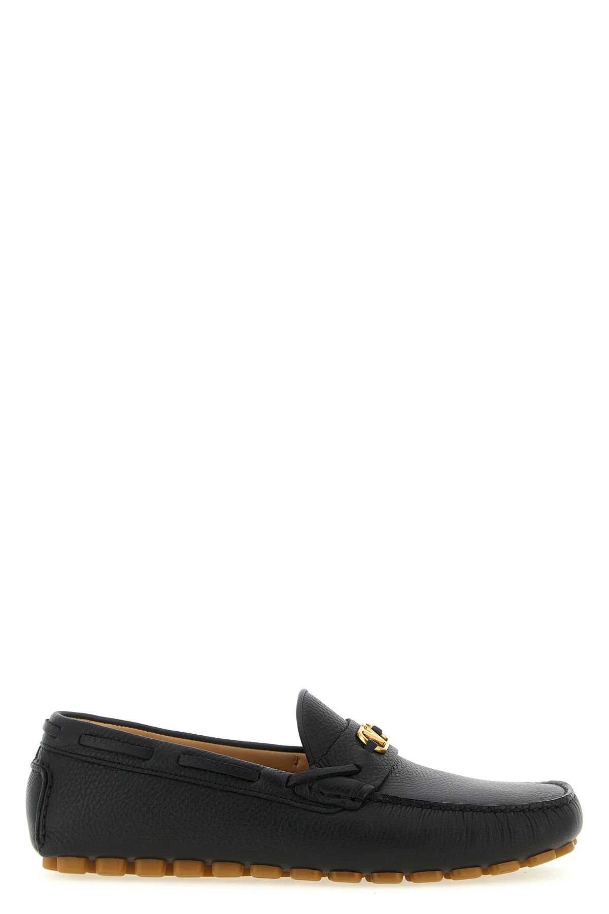 driver fastaway hammered leather loafers