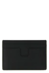small grain leather card holder