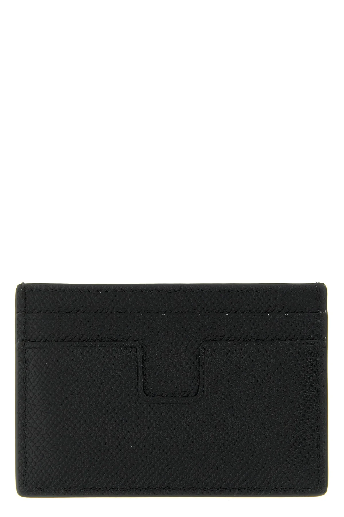 small grain leather card holder