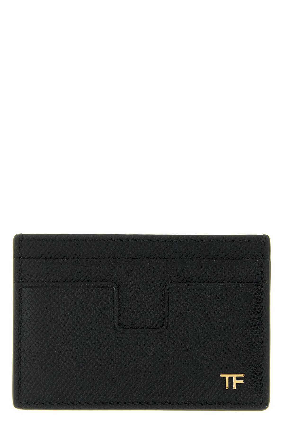 small grain leather card holder