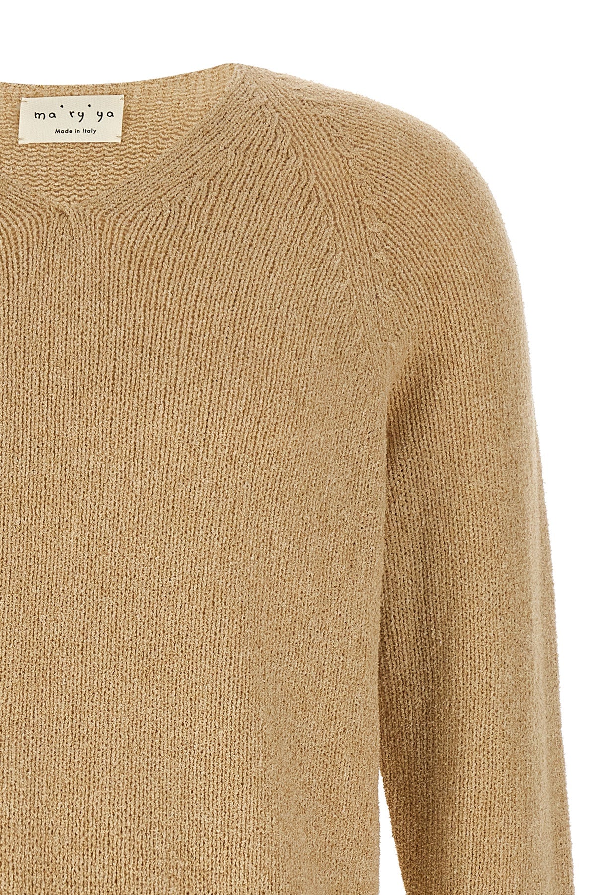 bouclé cotton blend sweater