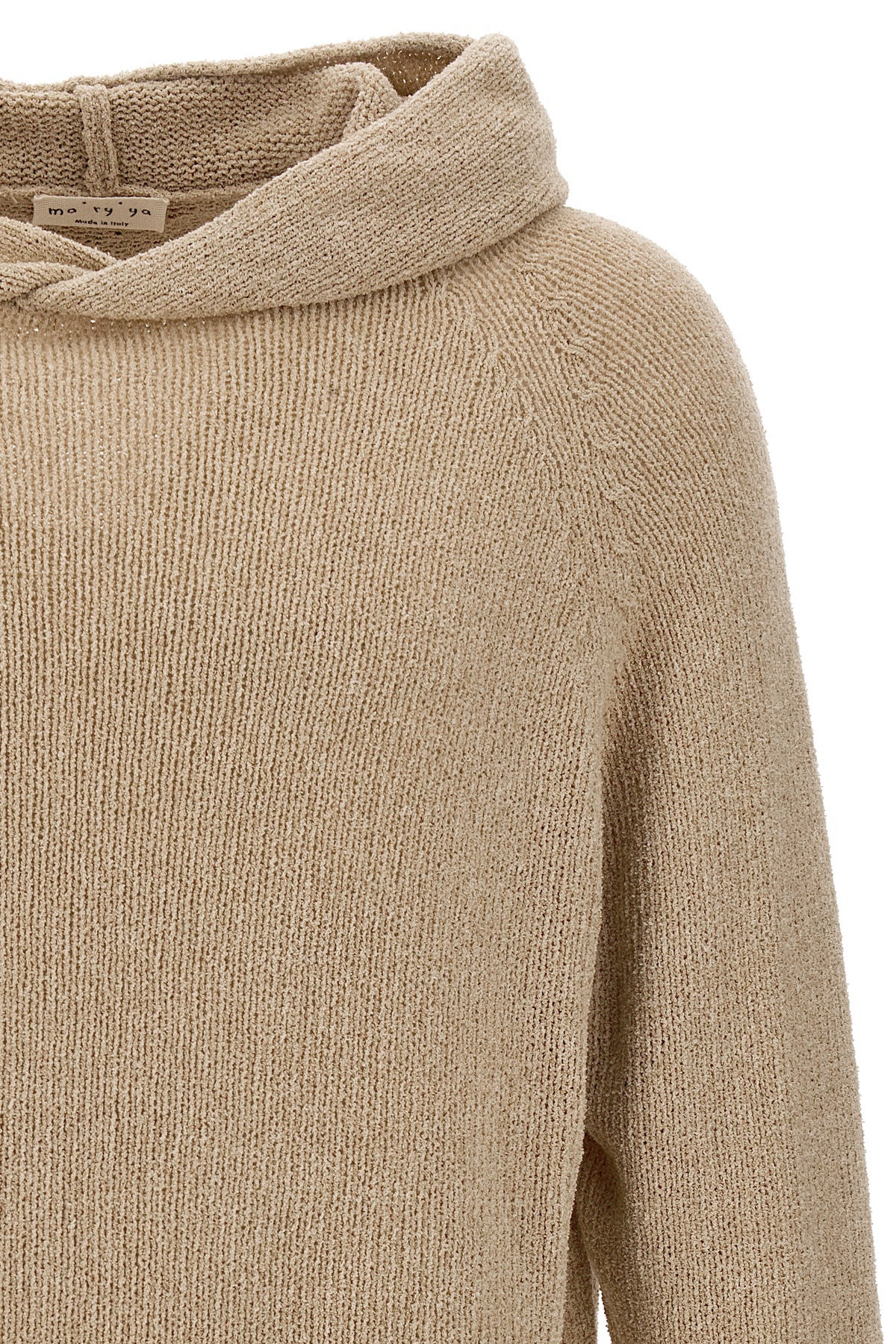cashmere blend wool hooded sweater