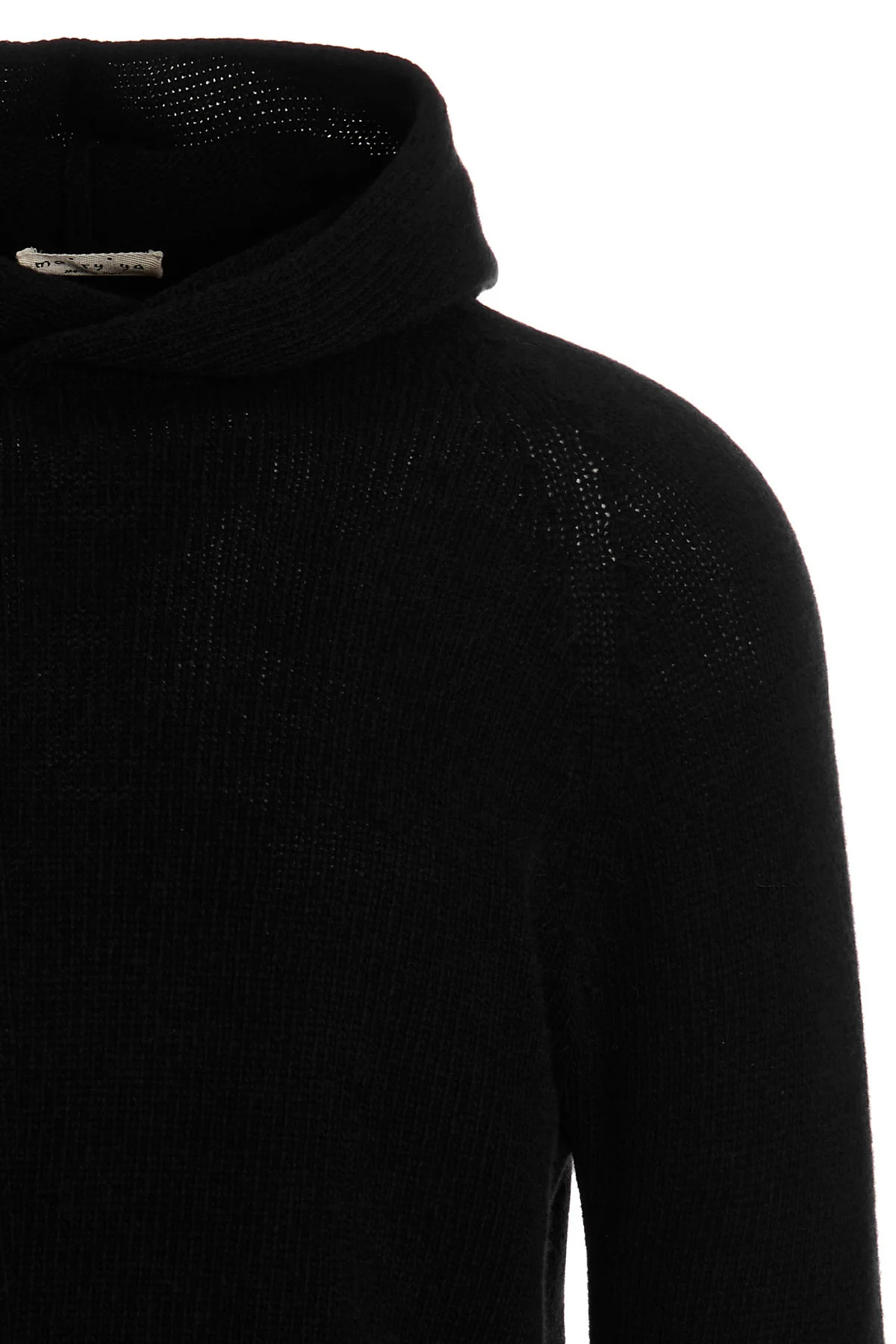 cashmere blend wool hooded sweater