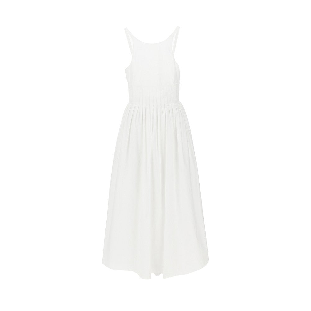 poplin midi dress