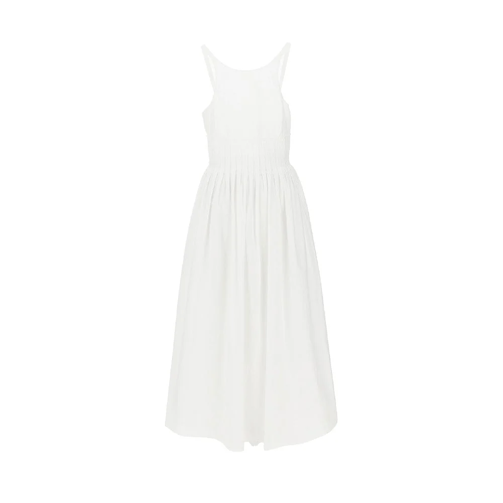 poplin midi dress