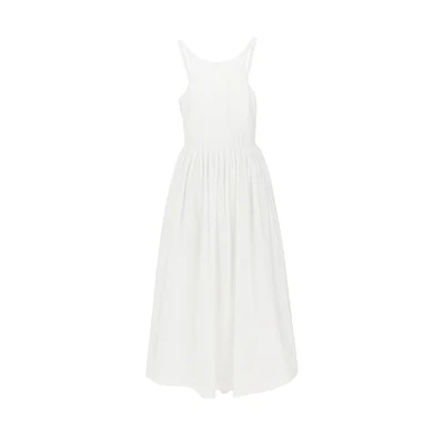 poplin midi dress