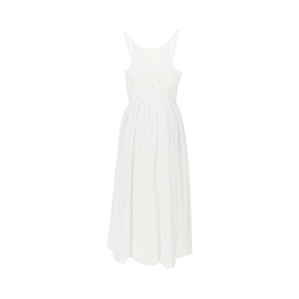 poplin midi dress