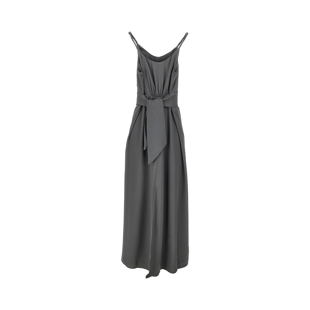 EMPORIO ARMANI 40 twill long dress with belt