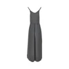 twill long dress with belt