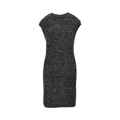 sequinned knit mini dress