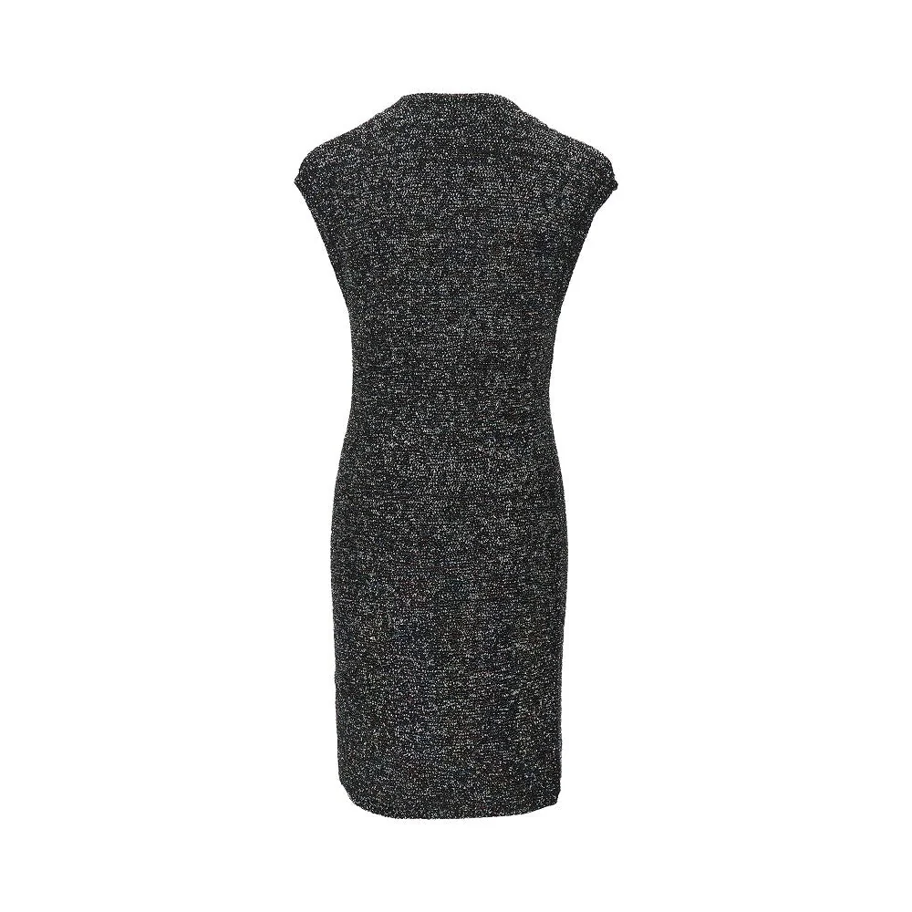 sequinned knit mini dress