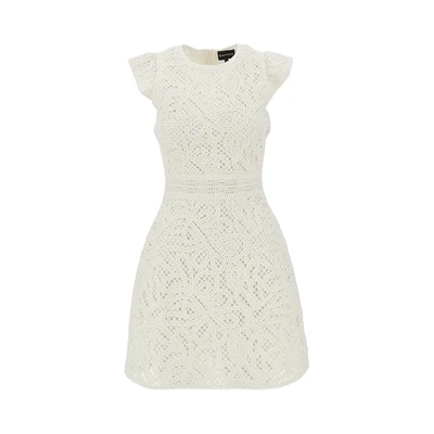 cornely embroidered fabric mini dress