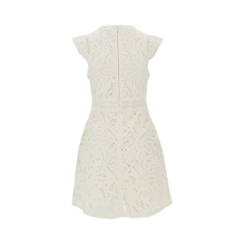 cornely embroidered fabric mini dress
