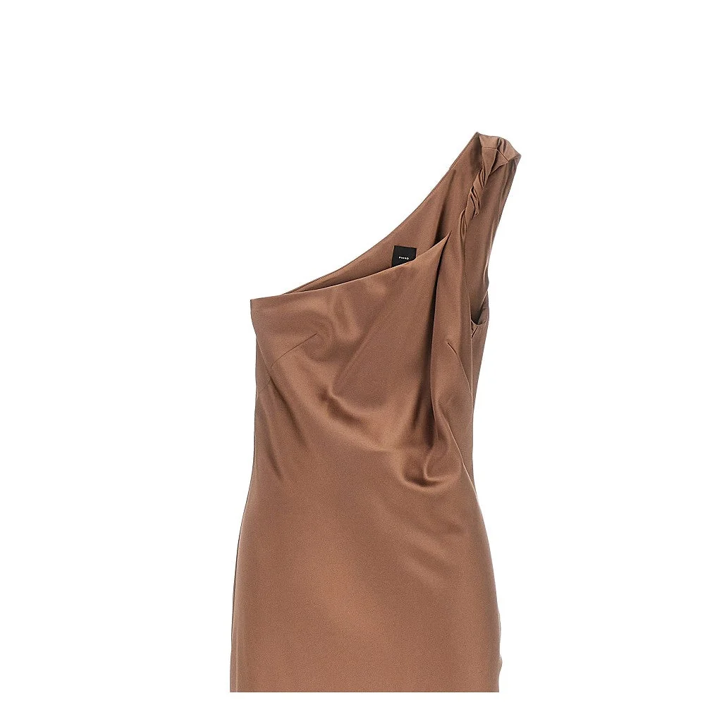 fringed satin midi dress
