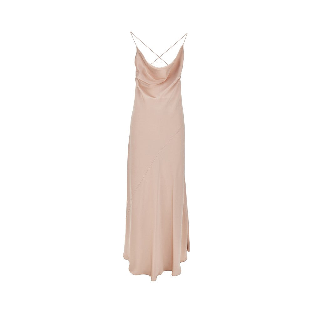 PINKO 38 satin long slipdress