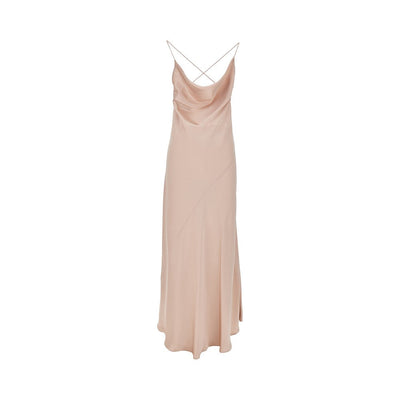 satin long slipdress