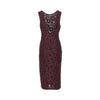 floral lace midi dress