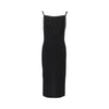 midi dress with jewelled shoulders