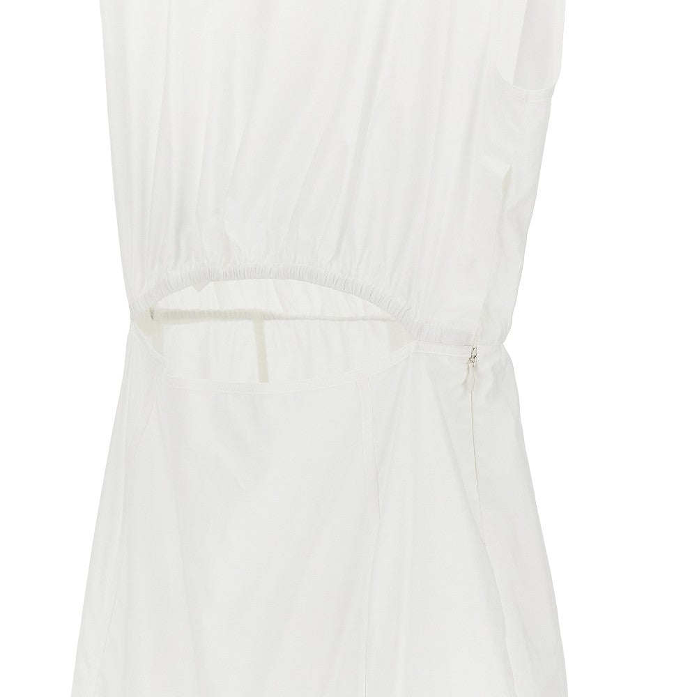 PINKO 38 poplin midi dress with cut-out detail