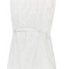 poplin midi dress with cut-out detail