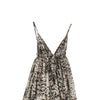 snake-print muslin mini dress