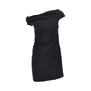 stretch crêpe short dress