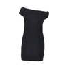 stretch crêpe short dress