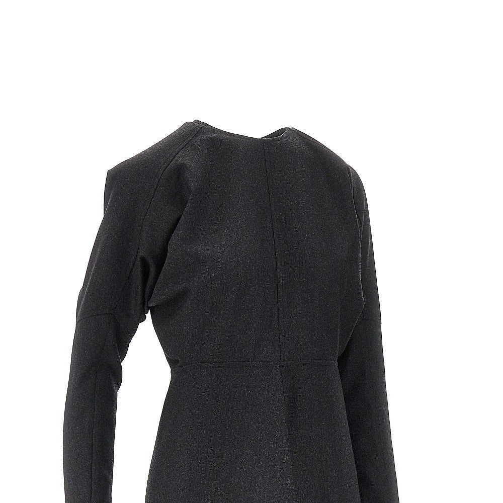 wool dolman midi dress