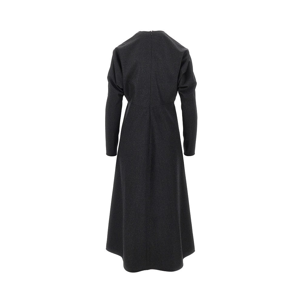 wool dolman midi dress