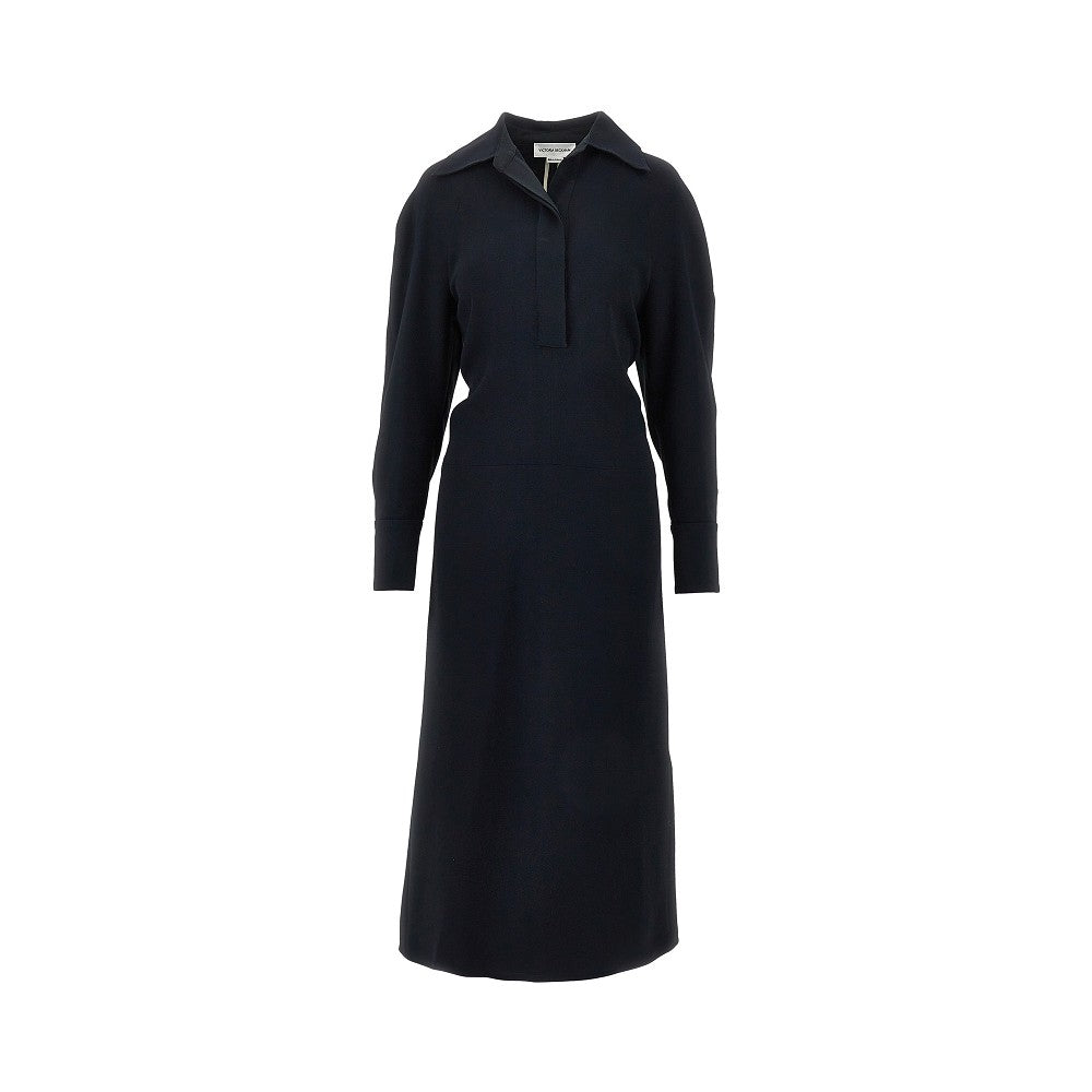 VICTORIA BECKHAM 8 cady midi shirt dress