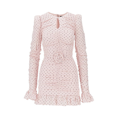 viscose ruched mini dress
