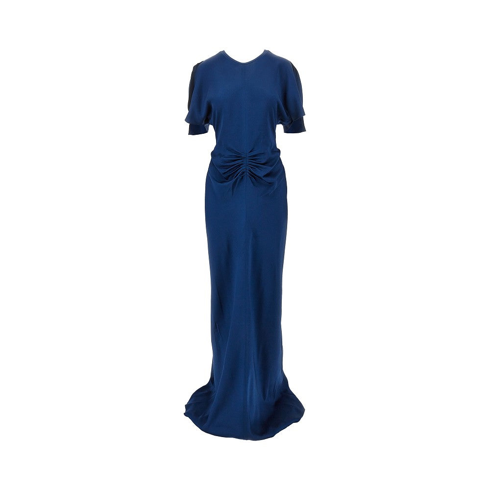 VICTORIA BECKHAM 6 isabella crepe back satin long dress