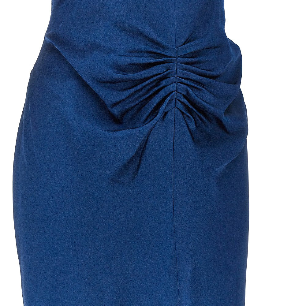 VICTORIA BECKHAM 6 isabella crepe back satin long dress