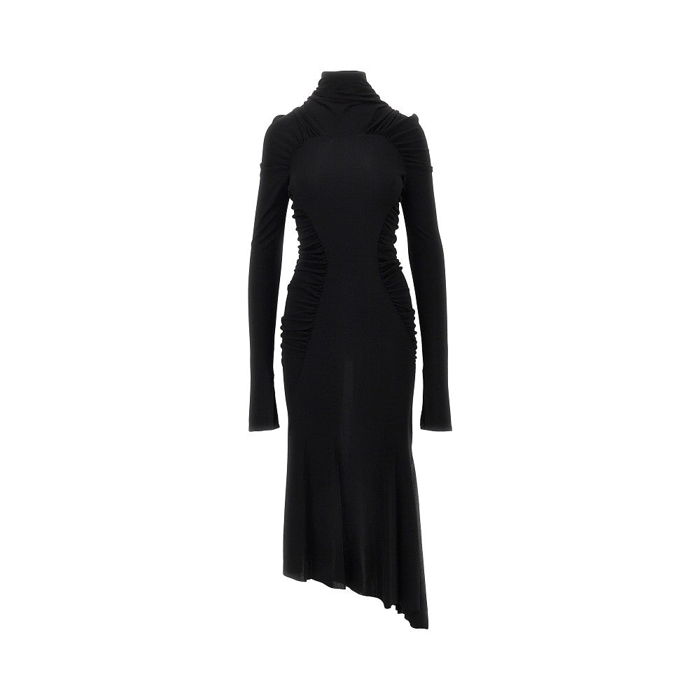 VICTORIA BECKHAM 8 crepe jersey gathered midi dress