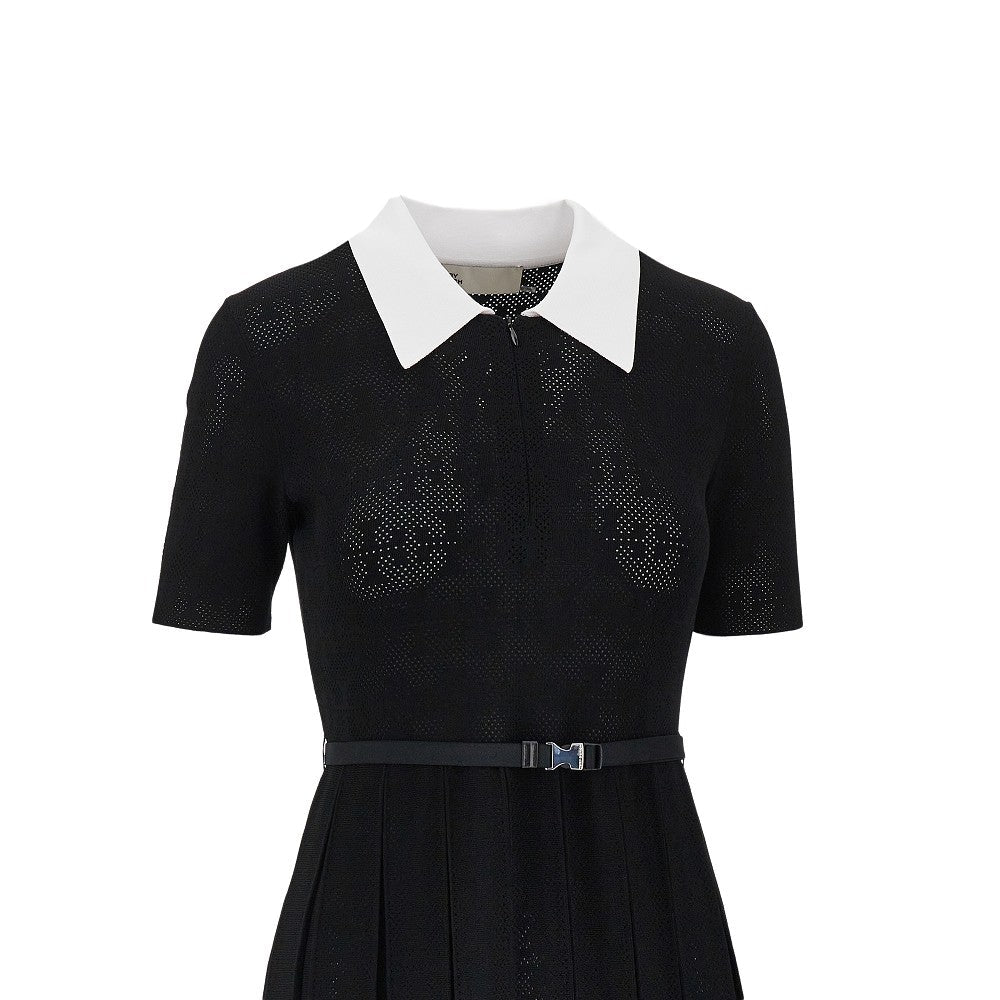 TORY BURCH S t monogram pointelle knit dress