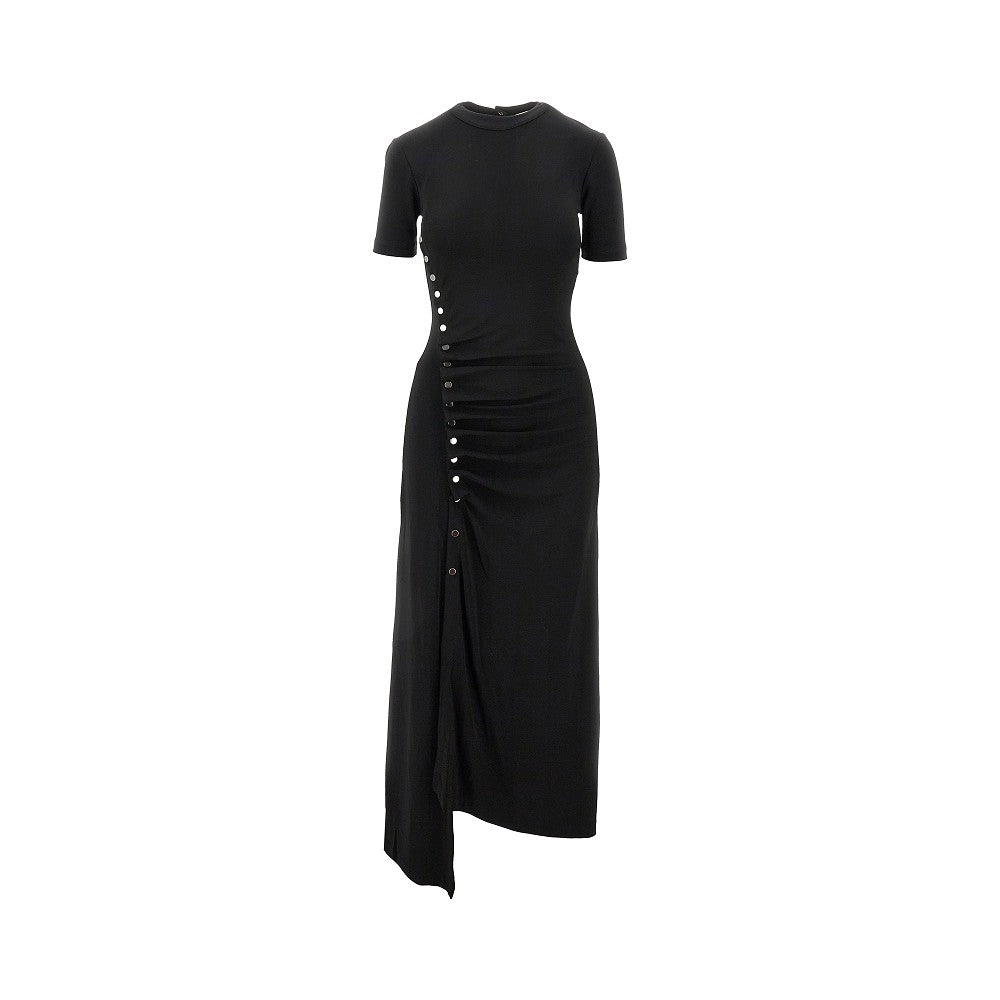 RABANNE 38 gathered jersey dress