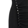 gathered jersey dress