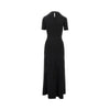 gathered jersey dress