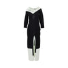 asymmetrical midi knitted dress