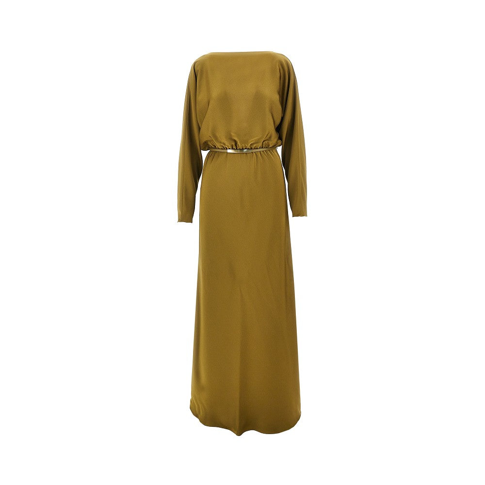 satin long dress