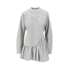mélange jersey mini dress